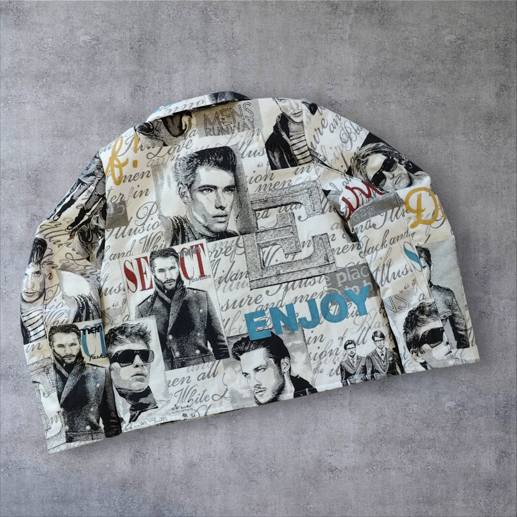 Cotton jacket size L, lining acetaat, sewing tread 100% cotton.