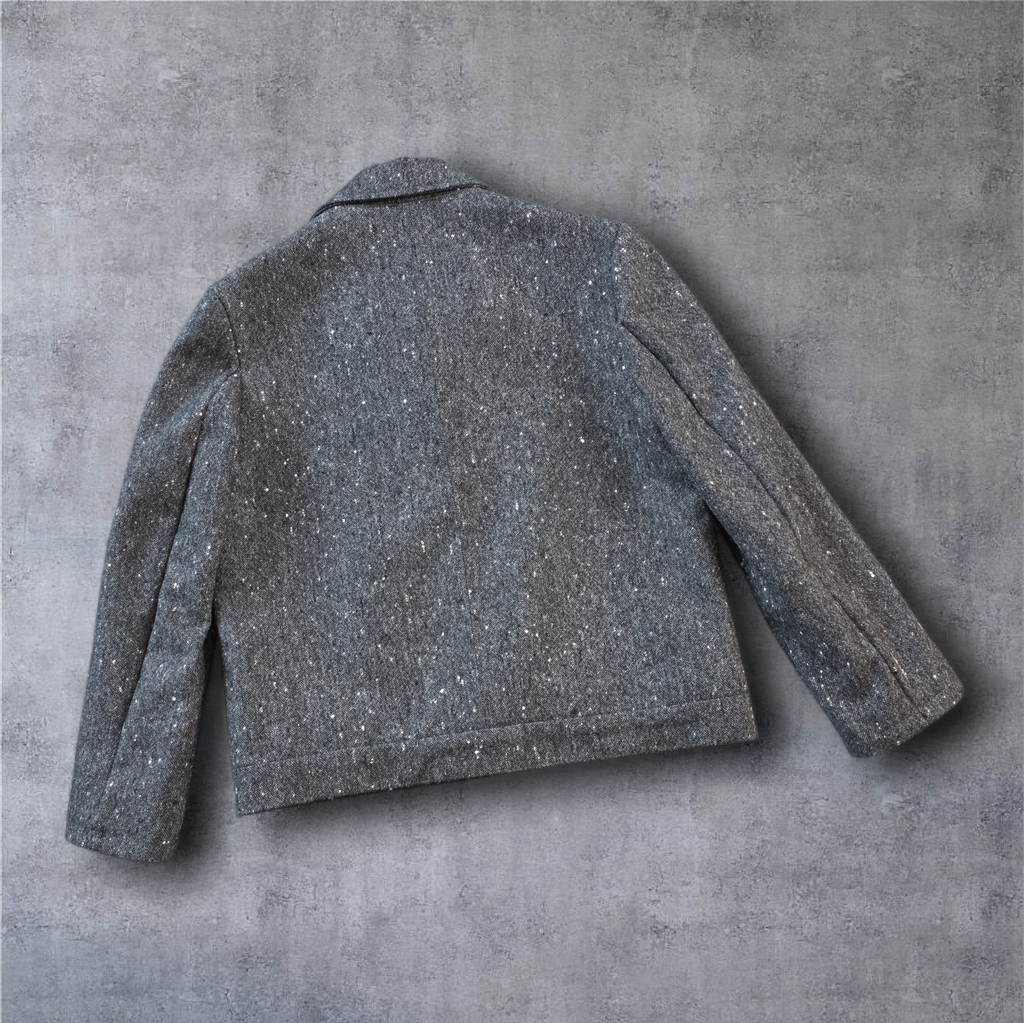 Woolen mens jacket with pockets